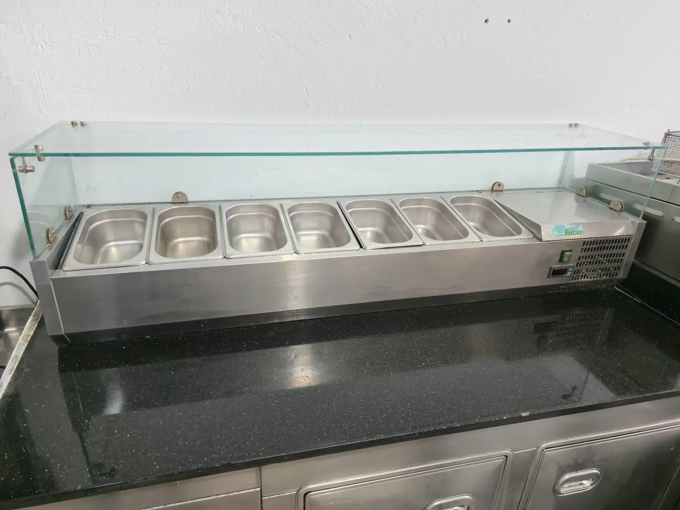 Saladette réfrigérée Forcar — 1,50 m, 7 bacs