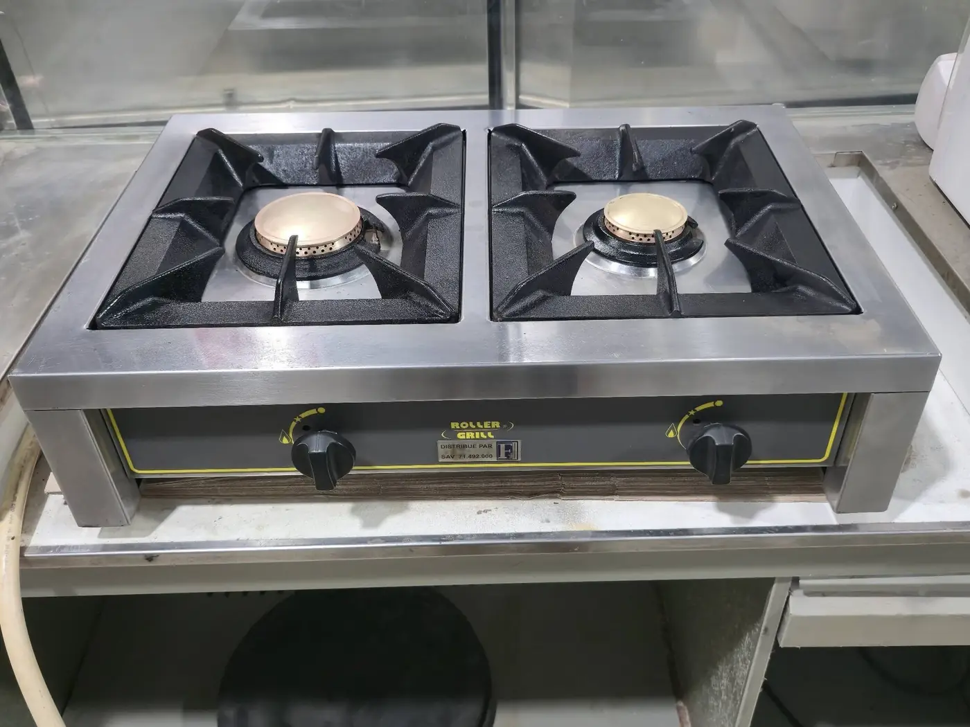 Réchaud professionnel Roller Grill à gaz — 2 feux