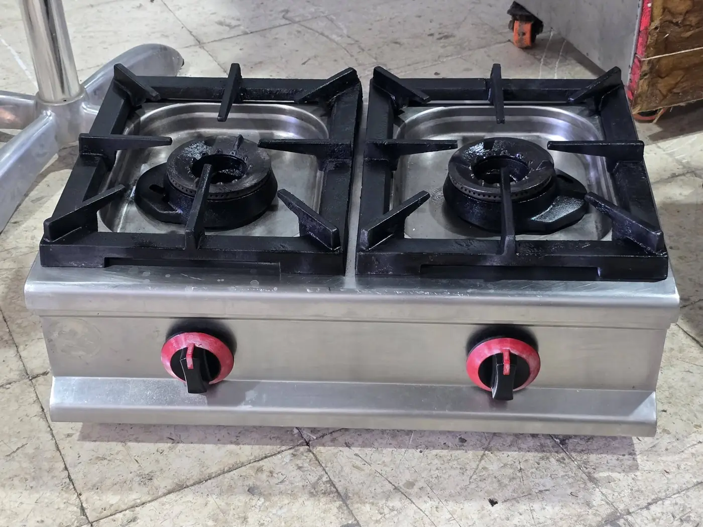 Réchaud professionnel à gaz — 2 feux